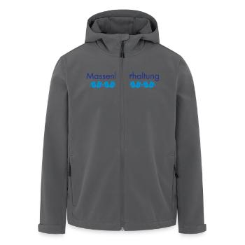 Massenbierhaltung - Recycelte Männer Softshell-Jacke von Stanley/Stella - Anthrazit - Vorne - AI Model Male 185 light (185cm)