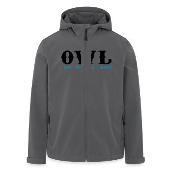 owl - Recycelte Männer Softshell-Jacke von Stanley/Stella - Anthrazit - Vorne - AI Model Male 185 light (185cm)