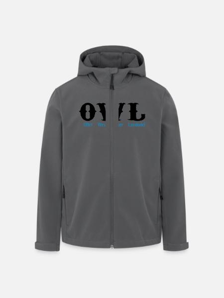owl - Recycelte Männer Softshell-Jacke von Stanley/Stella - Anthrazit