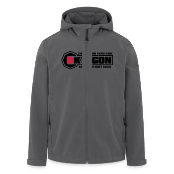 oktagon_2c - Recycelte Männer Softshell-Jacke von Stanley/Stella - Anthrazit - Vorne - AI Model Male 185 light (185cm)
