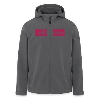 Notfallsanitäterin invertiert negativ Schild - Recycelte Männer Softshell-Jacke von Stanley/Stella - Anthrazit - Vorne - AI Model Male 185 light (185cm)