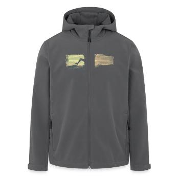 extreme climbing :: Extrem Klettern - Recycelte Männer Softshell-Jacke von Stanley/Stella - Anthrazit - Vorne - AI Model Male 185 light (185cm)