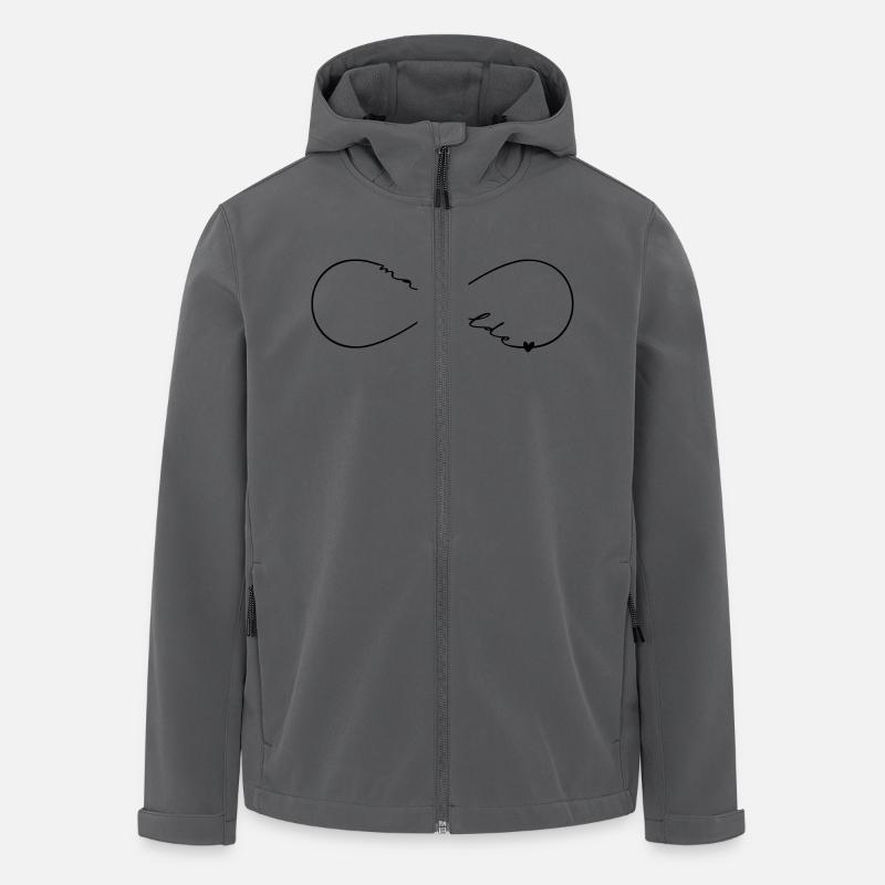 Mathilde Name Infinitysymbol - Recycelte Männer Softshell-Jacke von Stanley/Stella - Anthrazit