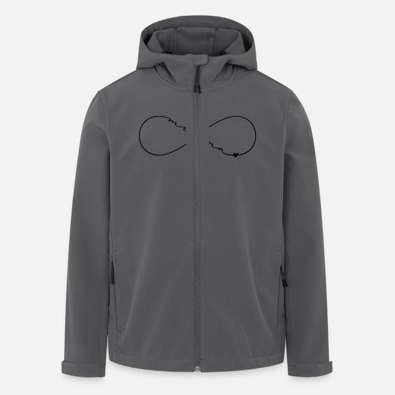 Milena Name Infinity Symbol - Men’s Recycled Softshell Jacket by Stanley/Stella - anthracite