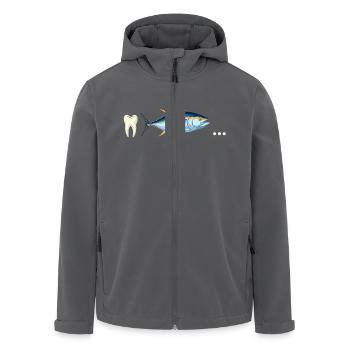 Thunfisch-Zahn ... - Recycelte Männer Softshell-Jacke von Stanley/Stella - Anthrazit - Vorne - AI Model Male 185 light (185cm)