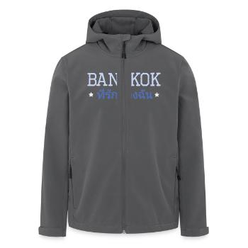 Bangkok meine Liebe - Recycelte Männer Softshell-Jacke von Stanley/Stella - Anthrazit - Vorne - AI Model Male 185 light (185cm)