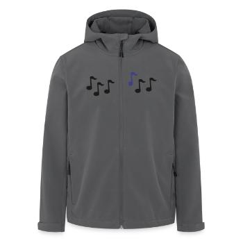 Noten - Recycelte Männer Softshell-Jacke von Stanley/Stella - Anthrazit - Vorne - AI Model Male 185 light (185cm)