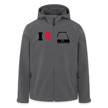 I love Smartphone - Recycelte Männer Softshell-Jacke von Stanley/Stella - Anthrazit - Vorne - AI Model Male 185 light (185cm)