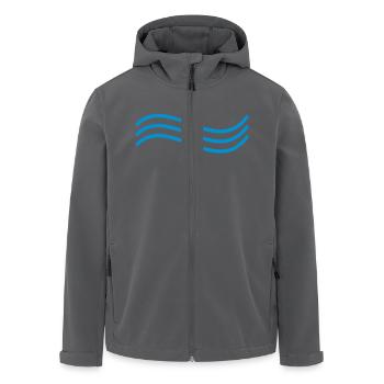Welle - Recycelte Männer Softshell-Jacke von Stanley/Stella - Anthrazit - Vorne - AI Model Male 185 light (185cm)