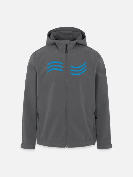 Welle - Recycelte Männer Softshell-Jacke von Stanley/Stella - Anthrazit