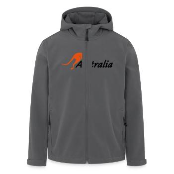 australia - Recycelte Männer Softshell-Jacke von Stanley/Stella - Anthrazit - Vorne - AI Model Male 185 light (185cm)