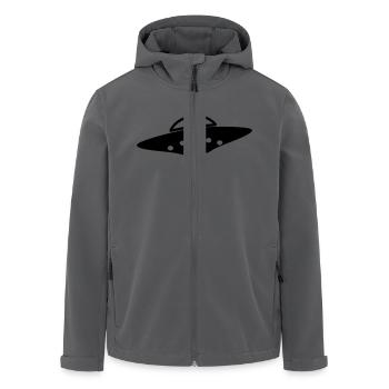 Fliegende Untertasse UFO - Recycelte Männer Softshell-Jacke von Stanley/Stella - Anthrazit - Vorne - AI Model Male 185 light (185cm)
