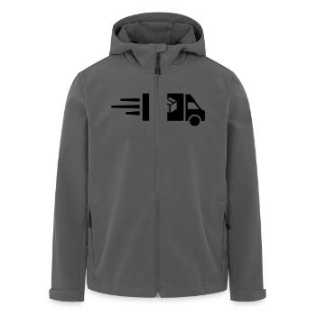 LKW - Recycelte Männer Softshell-Jacke von Stanley/Stella - Anthrazit - Vorne - AI Model Male 185 light (185cm)
