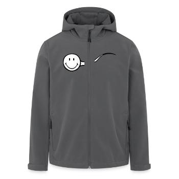 Smiley Sperm - Recycelte Männer Softshell-Jacke von Stanley/Stella - Anthrazit - Vorne - AI Model Male 185 light (185cm)