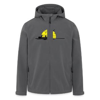 Sport - Kanu - Recycelte Männer Softshell-Jacke von Stanley/Stella - Anthrazit - Vorne - AI Model Male 185 light (185cm)