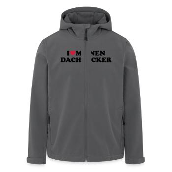 Dachdecker - Recycelte Männer Softshell-Jacke von Stanley/Stella - Anthrazit - Vorne - AI Model Male 185 light (185cm)