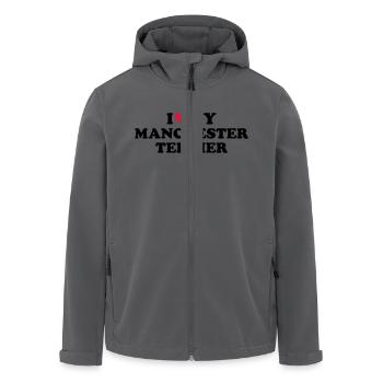 Manchester Terrier - Recycelte Männer Softshell-Jacke von Stanley/Stella - Anthrazit - Vorne - AI Model Male 185 light (185cm)