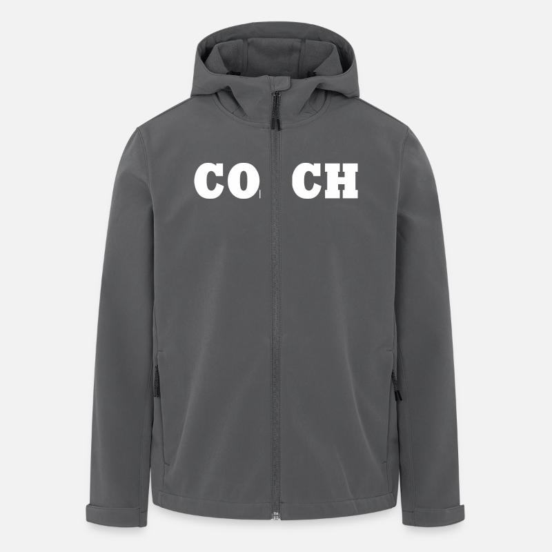 Coach - Recycelte Männer Softshell-Jacke von Stanley/Stella - Anthrazit