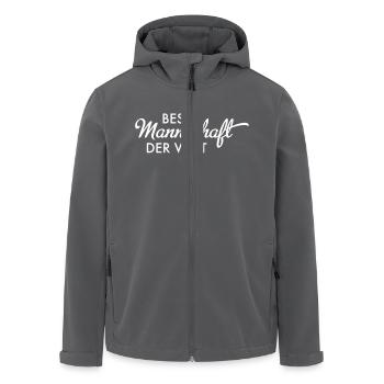 Beste Mannschaft der Welt - Recycelte Männer Softshell-Jacke von Stanley/Stella - Anthrazit - Vorne - AI Model Male 185 light (185cm)
