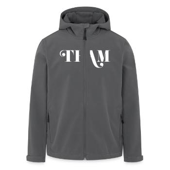 Tea, - Recycelte Männer Softshell-Jacke von Stanley/Stella - Anthrazit - Vorne - AI Model Male 185 light (185cm)