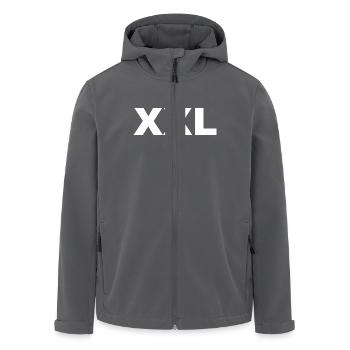 XXL - X large - extra large - Recycelte Männer Softshell-Jacke von Stanley/Stella - Anthrazit - Vorne - AI Model Male 185 light (185cm)