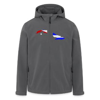 Cuba Shape Flag - Recycelte Männer Softshell-Jacke von Stanley/Stella - Anthrazit - Vorne - AI Model Male 185 light (185cm)