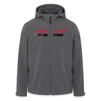 reiten - Recycelte Männer Softshell-Jacke von Stanley/Stella - Anthrazit - Vorne - AI Model Male 185 light (185cm)