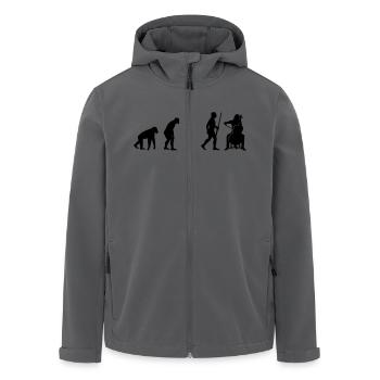 Cello Player Evolution - Recycelte Männer Softshell-Jacke von Stanley/Stella - Anthrazit - Vorne - AI Model Male 185 light (185cm)
