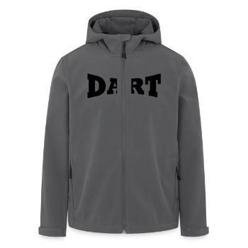 Dart Schriftzug - Recycelte Männer Softshell-Jacke von Stanley/Stella - Anthrazit - Vorne - AI Model Male 185 light (185cm)