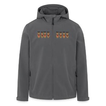 Weihnachten Rentiere Crew - Recycelte Männer Softshell-Jacke von Stanley/Stella - Anthrazit - Vorne - AI Model Male 185 light (185cm)