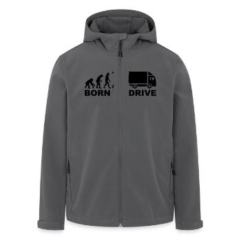 LKW - Recycelte Männer Softshell-Jacke von Stanley/Stella - Anthrazit - Vorne - AI Model Male 185 light (185cm)