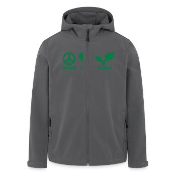 Vegan - Recycelte Männer Softshell-Jacke von Stanley/Stella - Anthrazit - Vorne - AI Model Male 185 light (185cm)