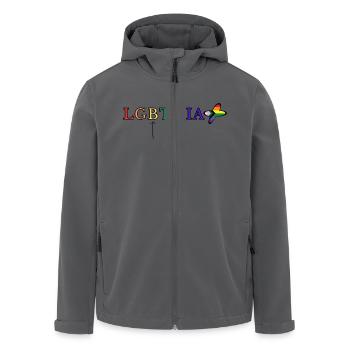 LGBTQIA+ - Recycelte Männer Softshell-Jacke von Stanley/Stella - Anthrazit - Vorne - AI Model Male 185 light (185cm)