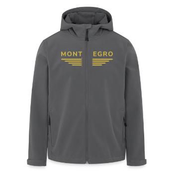 Montenegro Design – Balkan erleben - Recycelte Männer Softshell-Jacke von Stanley/Stella - Anthrazit - Vorne - AI Model Male 185 light (185cm)