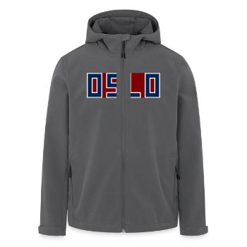 Oslo - Recycelte Männer Softshell-Jacke von Stanley/Stella - Anthrazit - Vorne - AI Model Male 185 light (185cm)