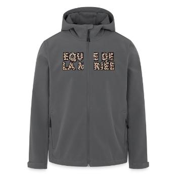 Das Team der Leopardenbraut - Recycelte Männer Softshell-Jacke von Stanley/Stella - Anthrazit - Vorne - AI Model Male 185 light (185cm)