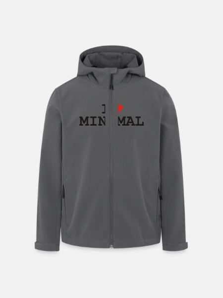 love_minimal - Recycelte Männer Softshell-Jacke von Stanley/Stella - Anthrazit