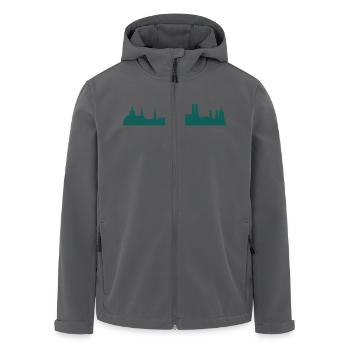 Skyline München - Recycelte Männer Softshell-Jacke von Stanley/Stella - Anthrazit - Vorne - AI Model Male 185 light (185cm)