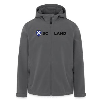 Nationalflagge von Schottland - Recycelte Männer Softshell-Jacke von Stanley/Stella - Anthrazit - Vorne - AI Model Male 185 light (185cm)