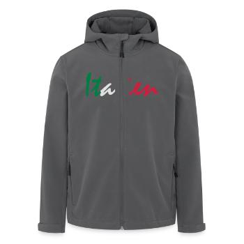 Italien - Recycelte Männer Softshell-Jacke von Stanley/Stella - Anthrazit - Vorne - AI Model Male 185 light (185cm)