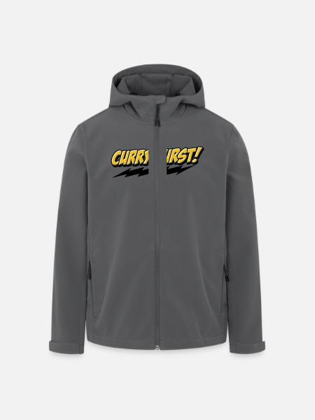 Currywurst Graffito - Recycelte Männer Softshell-Jacke von Stanley/Stella - Anthrazit