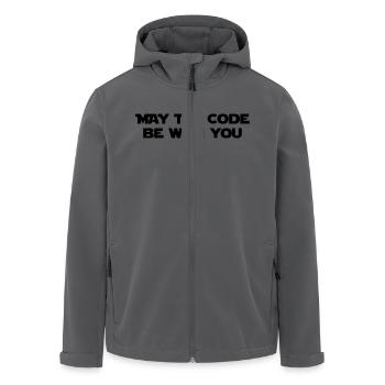 Computer / Geek / Programmierung / Game - Recycelte Männer Softshell-Jacke von Stanley/Stella - Anthrazit - Vorne - AI Model Male 185 light (185cm)