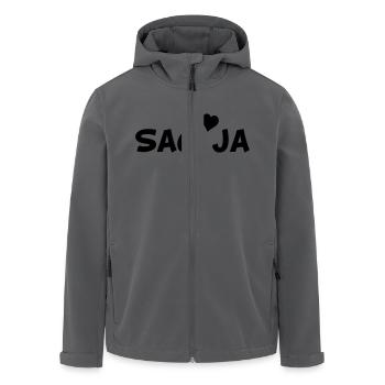 Heiratsantrag - Sag ja - Recycelte Männer Softshell-Jacke von Stanley/Stella - Anthrazit - Vorne - AI Model Male 185 light (185cm)