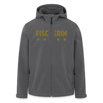 Fischer - Fischerin - Fisch - Meer - Fischerei - Recycelte Männer Softshell-Jacke von Stanley/Stella - Anthrazit - Vorne - AI Model Male 185 light (185cm)