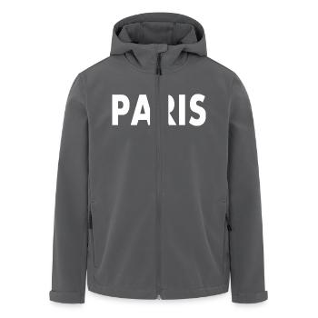 Paris - Recycelte Männer Softshell-Jacke von Stanley/Stella - Anthrazit - Vorne - AI Model Male 185 light (185cm)