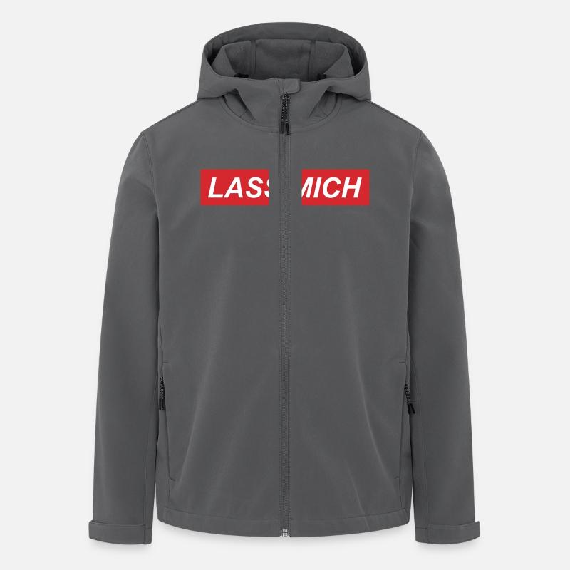Lass mich - Recycelte Männer Softshell-Jacke von Stanley/Stella - Anthrazit