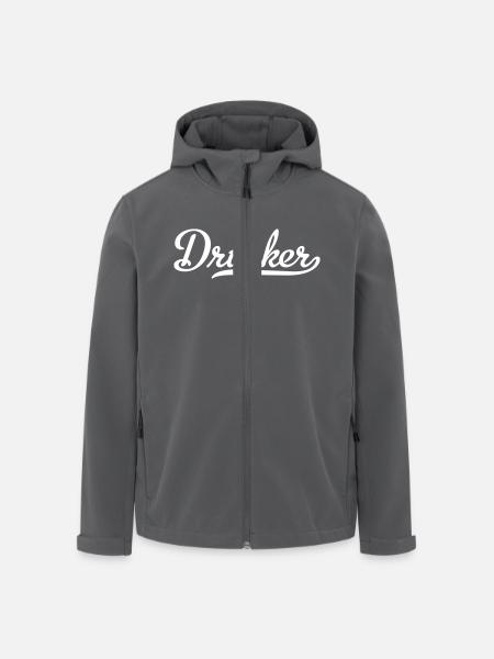 Drucker - Recycelte Männer Softshell-Jacke von Stanley/Stella - Anthrazit
