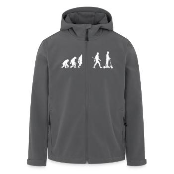 Evolution E-Scooter, Elektro Roller mit Akku - Recycelte Männer Softshell-Jacke von Stanley/Stella - Anthrazit - Vorne - AI Model Male 185 light (185cm)