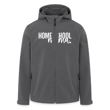 Befähigter Homeschool-Mama-Stil - Recycelte Männer Softshell-Jacke von Stanley/Stella - Anthrazit - Vorne - AI Model Male 185 light (185cm)