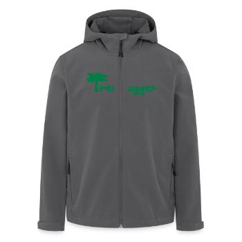garten - Recycelte Männer Softshell-Jacke von Stanley/Stella - Anthrazit - Vorne - AI Model Male 185 light (185cm)